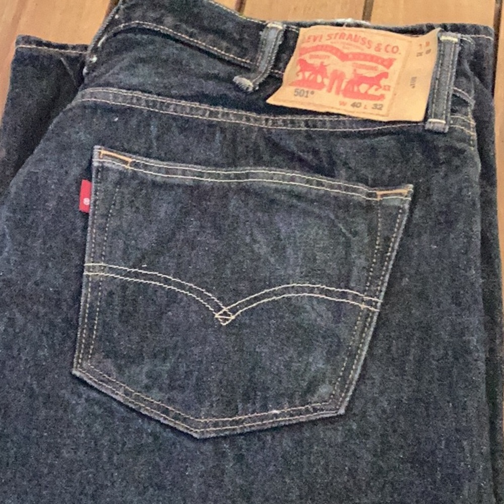 Levi’s 501 Mens 40x32 Jeans Black